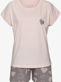 Vivance Dreams Pyjamas<2 pyjamas courts avec imprimé cœurs