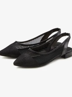 French Connection Ballerines<Ballerines à bride tendance avec empiècements en maille