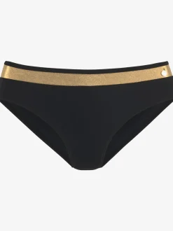 LASCANA Maillots De Bain<Bas de maillot de bain couleur unie avec empiècement couleur or
