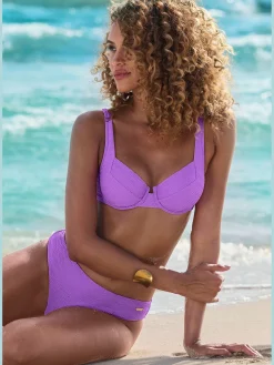 Sunseeker Maillots De Bain<Bas de maillot de bain matière structurée aux couleurs tendances