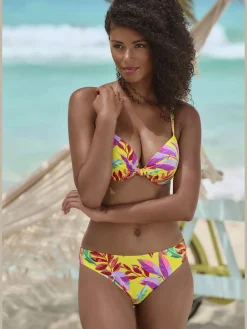 s.Oliver Maillots De Bain<Bas de maillot de bain motif floral – chaque pièce est unique