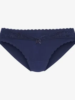 LASCANA Culottes<Bas de maillot de bain slip fantaisie avec dentelle fine et nœud décoratif