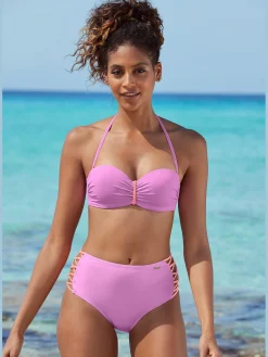 Venice Beach Maillots De Bain<Bas de maillot de bain taille haute design contrasté