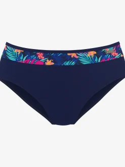 LASCANA Maillots De Bain<Bas de maillot de bain uni avec empiècements imprimés tendance