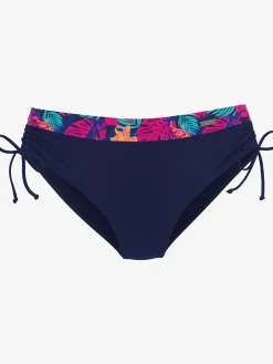 LASCANA Maillots De Bain<Bas de maillot de bain uni avec empiècement imprimé tendance