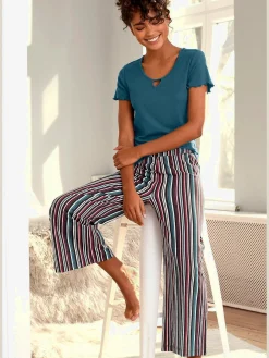 s.Oliver Pyjamas<Bas de pyjama pantalon de nuit à motifs