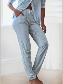s.Oliver Pyjamas<Bas de pyjama pantalon de nuit avec passepoils contrastés