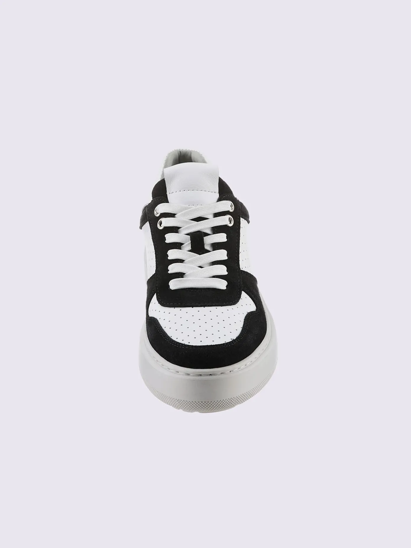 Baskets<Baskets cuir de bœuf nappa et velours