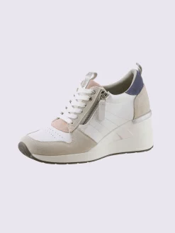 Baskets<Baskets cuir de bœuf nappa et velours