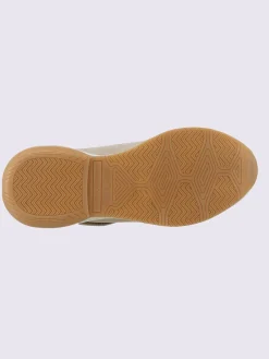 Baskets<Baskets cuir velours de vache.