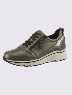 Baskets<Baskets mélange de cuir de chèvre et de vache