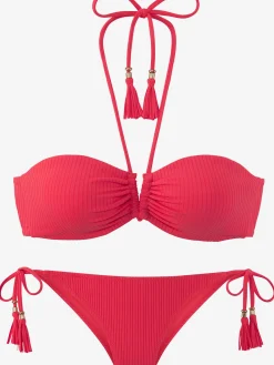 Elbsand Maillots De Bain<Bikini bandeau structure côtelée tendance