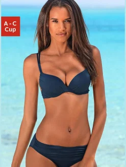 s.Oliver Maillots De Bain<Bikini push-up accessoires couleur argenté
