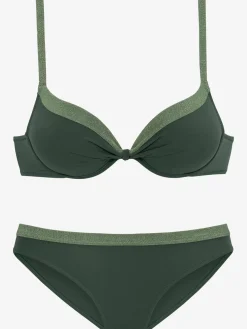 JETTE Maillots De Bain<Bikini push-up parties brillantes métallisées