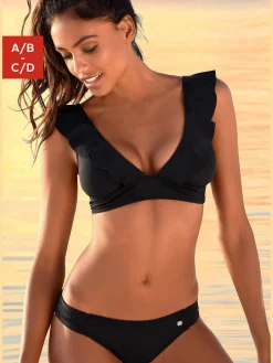 JETTE Maillots De Bain<Bikini triangle bord à volants élégant