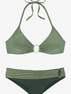 JETTE Maillots De Bain<Bikini triangle débardeur brillant