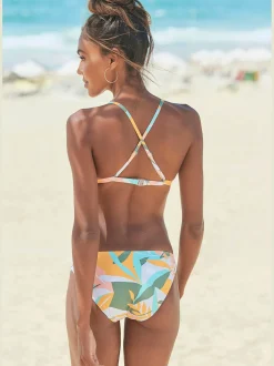 Sunseeker Maillots De Bain<Bikini triangle imprimé feuilles abstrait