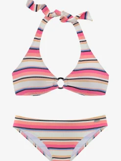 Venice Beach Maillots De Bain<Bikini triangle motif rayé tendance
