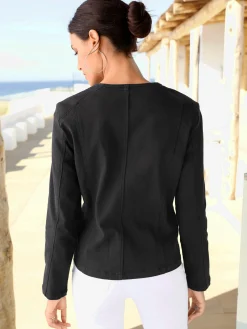 Tailleurs<Blazer aspect jean 2 glissières fantaisie poches