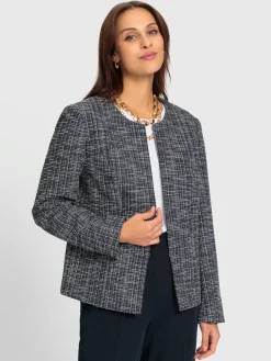 Fair Lady Tailleurs|Blazers<Blazer bouclé fermeture crochet discrète
