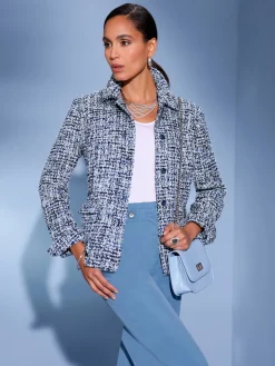 Creation L Tailleurs|Blazers<Blazer bouclé mélange de cotons agréable à porter