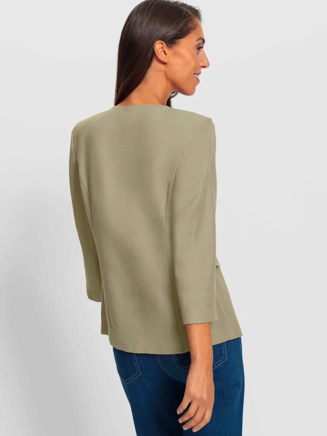 Ashley Brooke Tailleurs|Blazers<Blazer court à encolure ronde