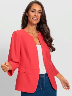 Ashley Brooke Tailleurs<Blazer court à encolure ronde