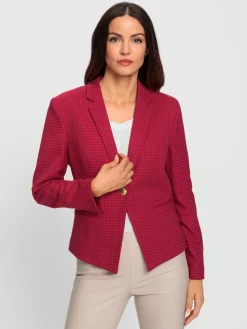 Ashley Brooke Tailleurs|Blazers<Blazer court bouton fantaisie couleur or