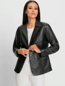 Rick Cardona Vestes<Blazer en cuir 100% cuir agneau nappa