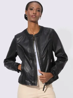 Creation L Blazers<Blazer en cuir pur cuir d'agneau nappa