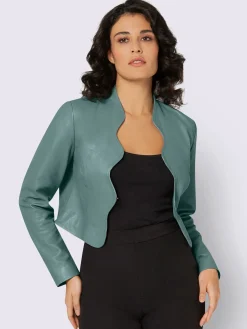 Creation L Blazers<Blazer en cuir pur cuir d'agneau nappa