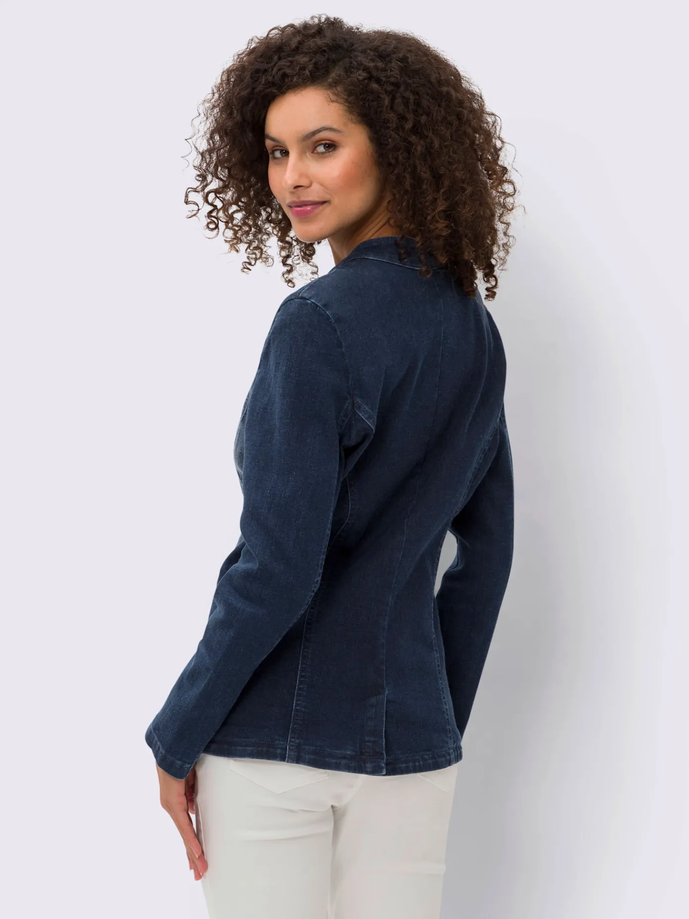 Linea Tesini Tailleurs<Blazer en jean 95% coton