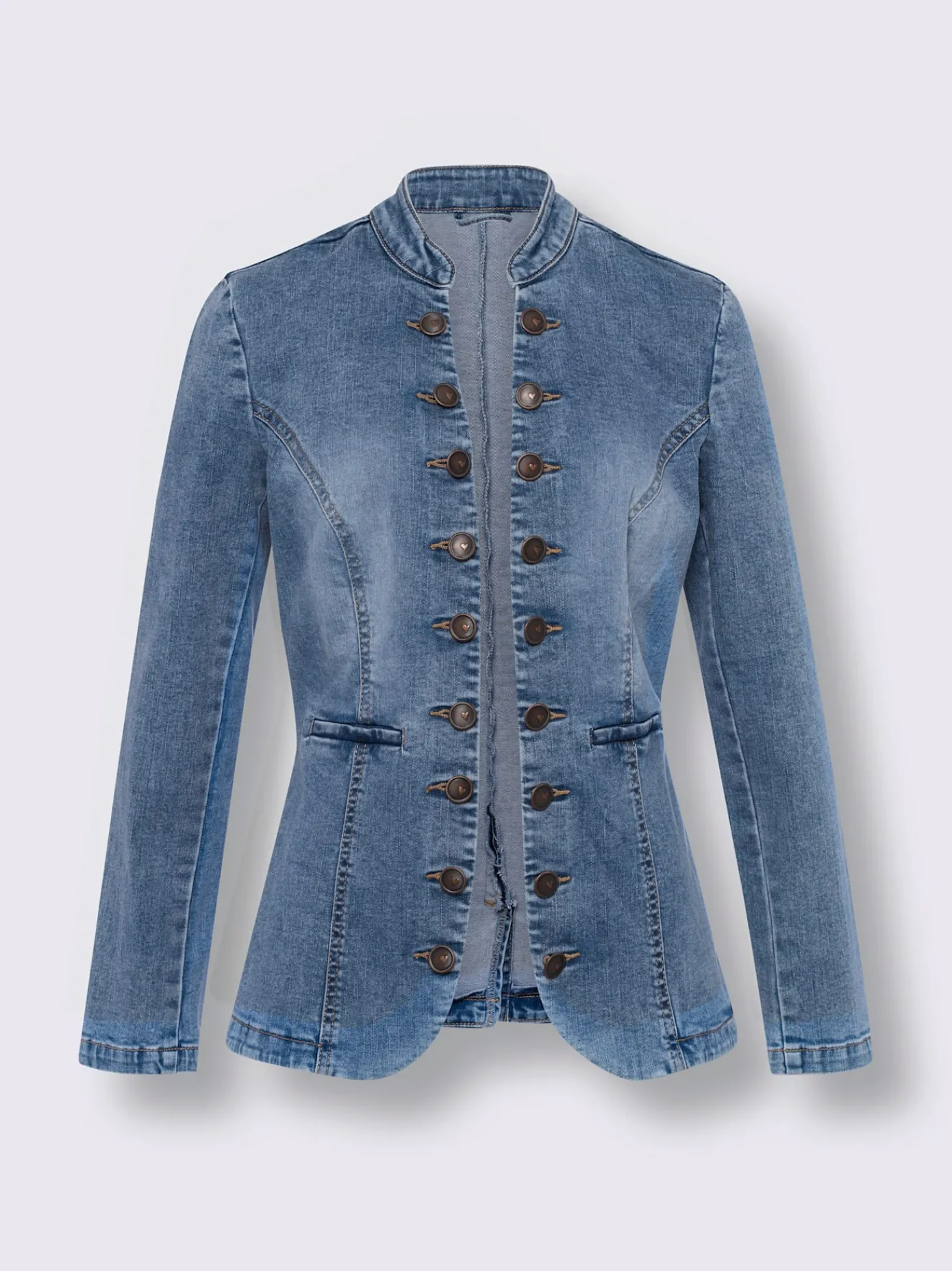 Linea Tesini Tailleurs|Blazers<Blazer en jean 95% coton