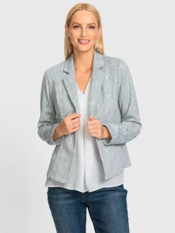 Rick Cardona Tailleurs|Blazers<Blazer en jersey joli motif jacquard