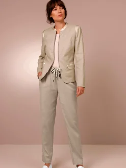 CREATION L PREMIUM Tenues De Cérémonie|Tailleurs<Blazer en lin mélange viscose-lin estival