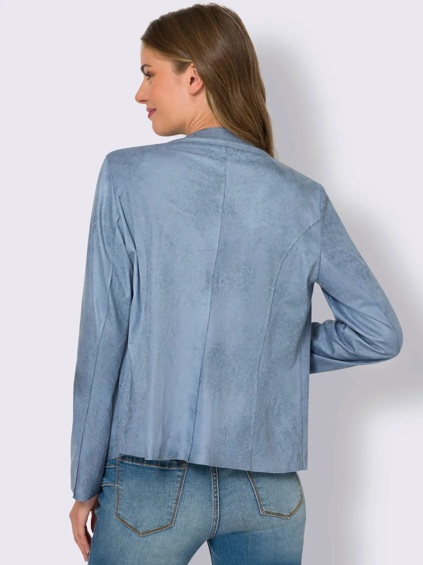 Linea Tesini Tailleurs|Blazers<Blazer en synthétique imitation cuir velours douce