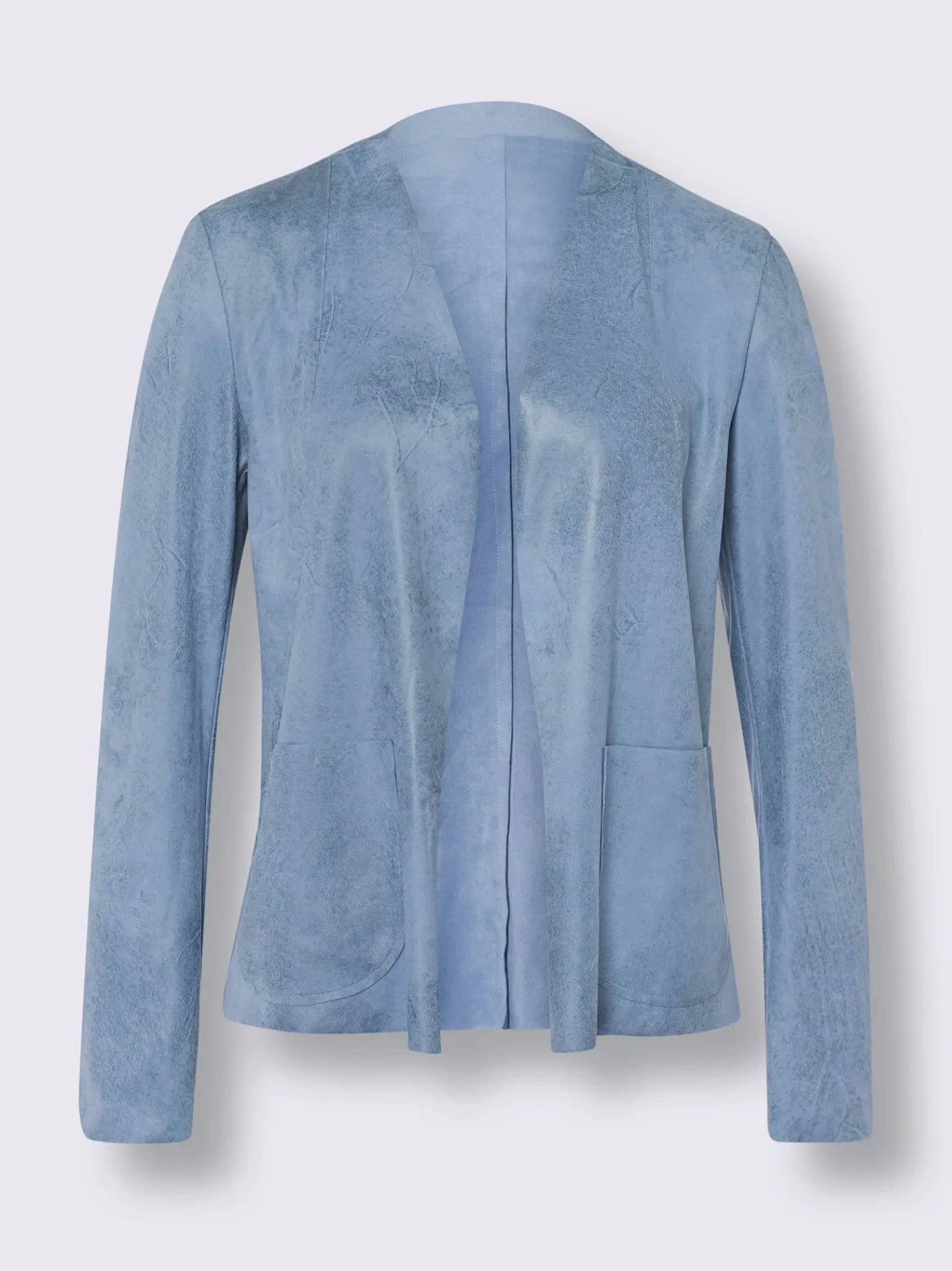 Linea Tesini Tailleurs|Blazers<Blazer en synthétique imitation cuir velours douce