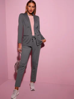 Creation L Tailleurs|Blazers<Blazer forme ouverte et longue tendance