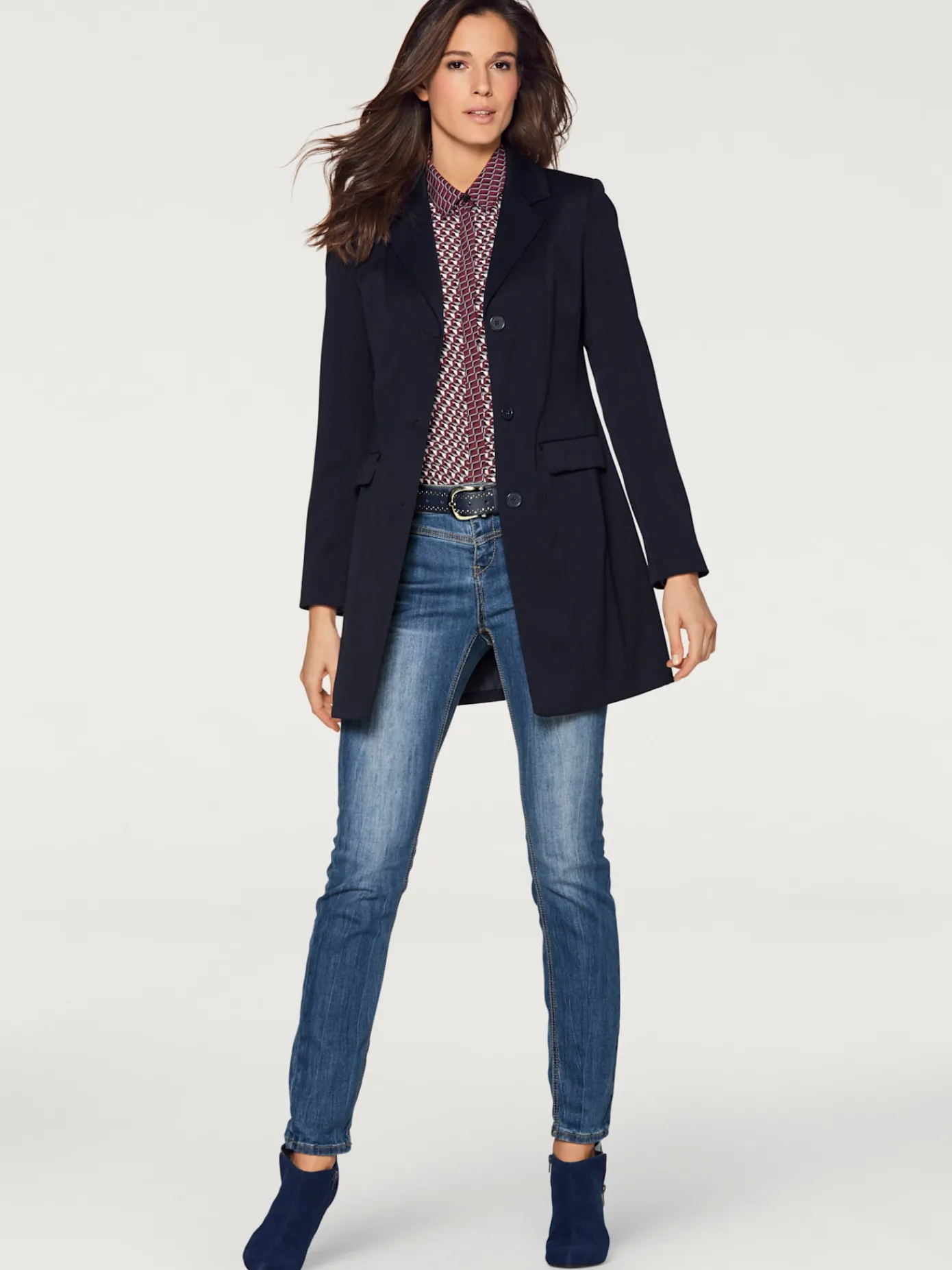 Ashley Brooke Tailleurs<Blazer long coupe tendance