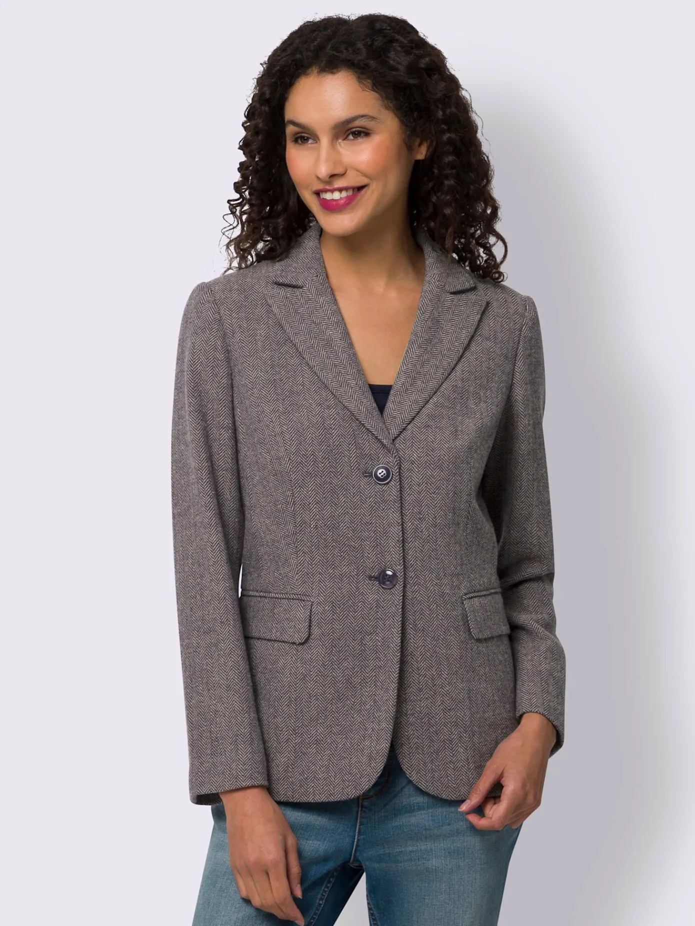 Linea Tesini Tailleurs|Blazers<Blazer motif sergé chevron