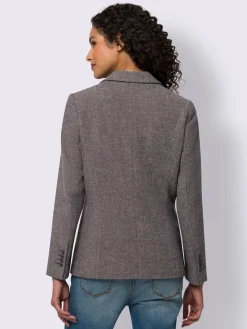 Linea Tesini Tailleurs|Blazers<Blazer motif sergé chevron