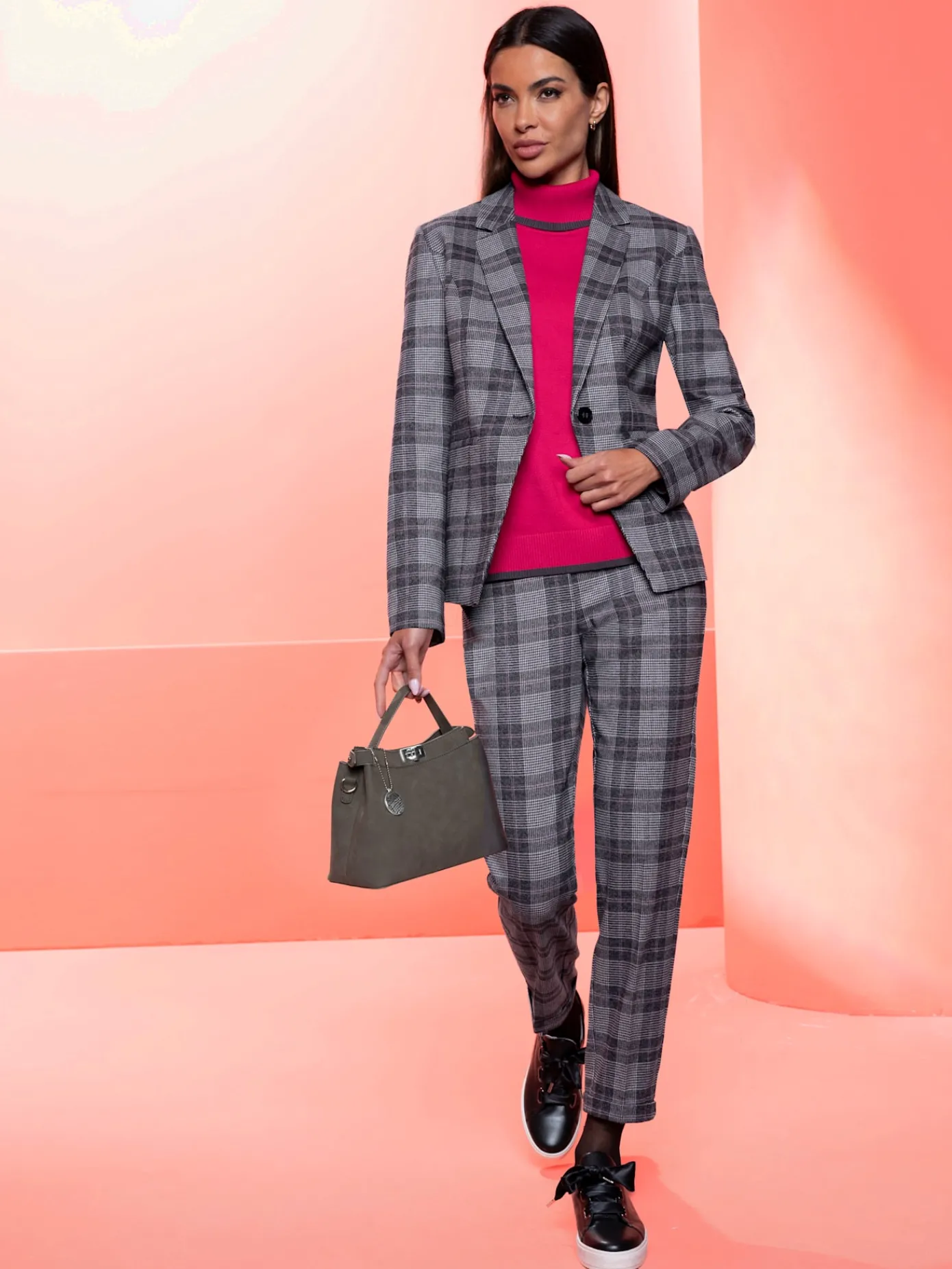 Rick Cardona Tailleurs|Blazers<Blazer superbe tissage en carreaux