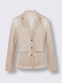 Linea Tesini Tailleurs|Blazers<Blazer sweat délavage « oil dyed » tendance