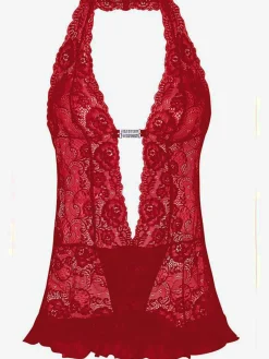 LASCANA Body<Body avec bride au cou combiné érotique en dentelle avec jolie encolure profonde