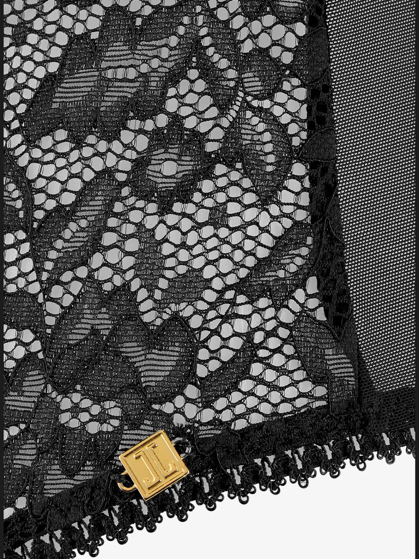 JETTE Body<Body corps élégant avant en superbe dentelle, dos en maille transparente