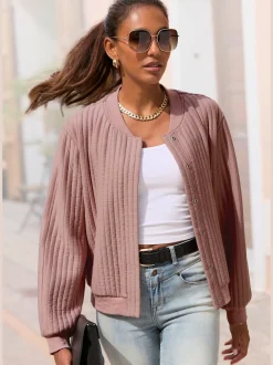 LASCANA Vestes<Bomber boutons-pression invisibles