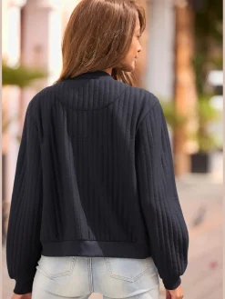 LASCANA Vestes<Bomber boutons-pression invisibles