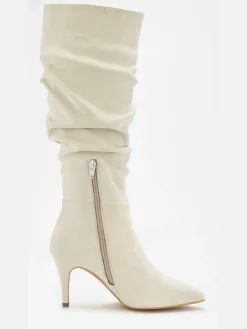 LASCANA Bottes<Bottes à glissière fronces tendance avec talon compensé confortable d'env. 8 cm