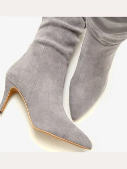 LASCANA Bottes<Bottes à glissière fronces tendance avec talon compensé confortable d'env. 8 cm