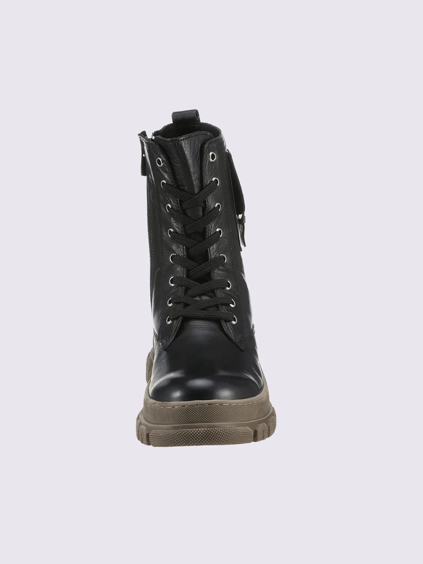 Bottines<Bottines à lacets cuir nappa de vache